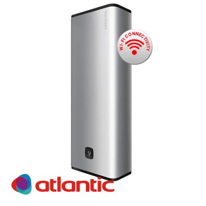 Електрически бойлер Atlantic Vertigo Steatite Wi-Fi 100 Silver, 80 литра